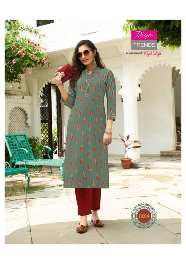 Gardencity 11 Fancy Ethnic Wear Rayon Designer Kurti Latest Collection